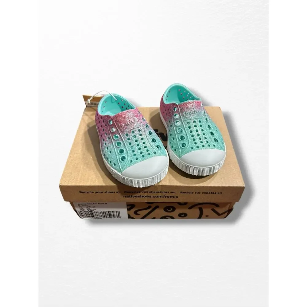 NWT Native Jefferson Bling Slip On Shoes, Size 4 Baby/Toddler